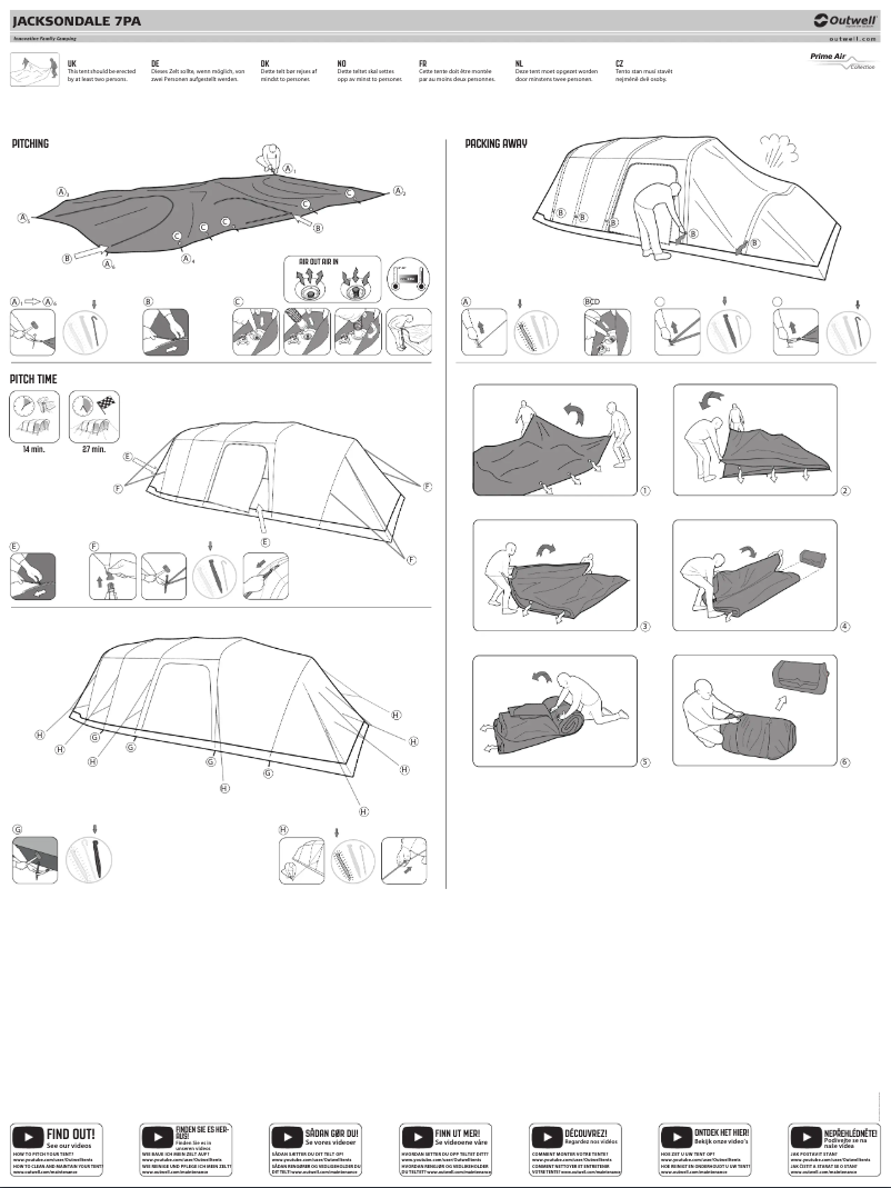 Página 1 del manual Manual de usuario Outwell Jacksondale 7PA