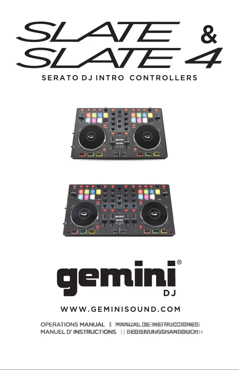 Página nº 1 - Manual de usuario Gemini SLATE