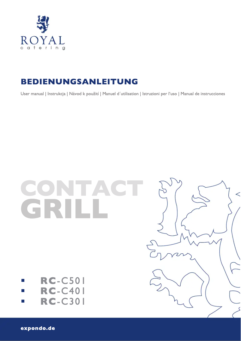 Imagen de la primera página del manual del dispositivo RC-C301