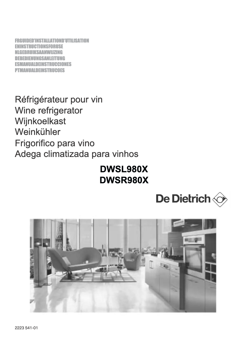 Página 1 del manual Manual de usuario De Dietrich DWSR980X