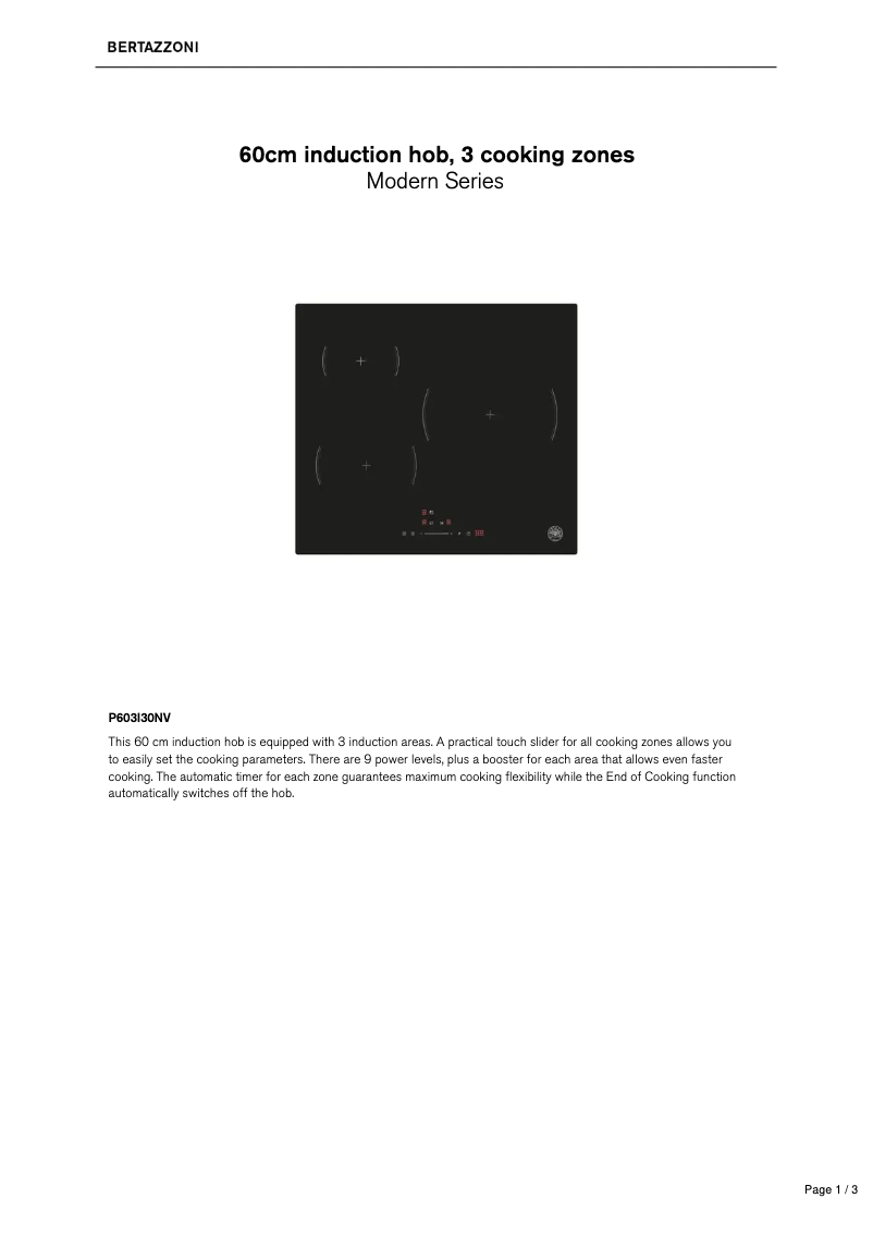 Imagen de la primera página del manual del dispositivo P603I30NV