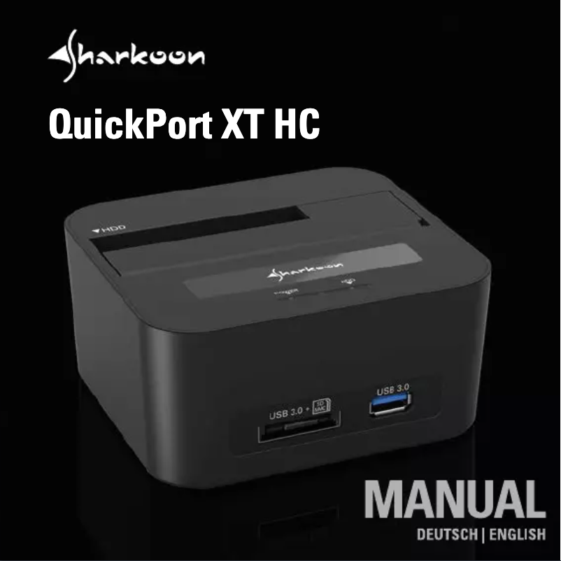 Página 1 del manual Manual de usuario Sharkoon QuickPort XT