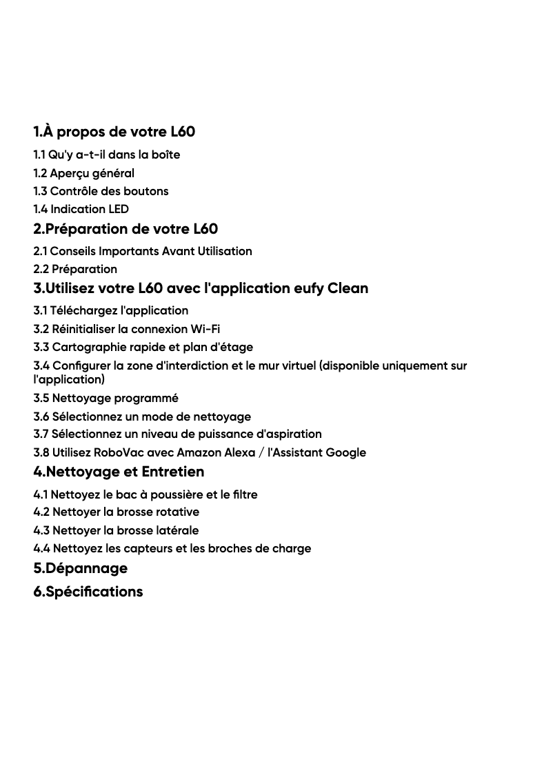Página 1 del manual Manual de usuario Eufy L60 Hybrid SES