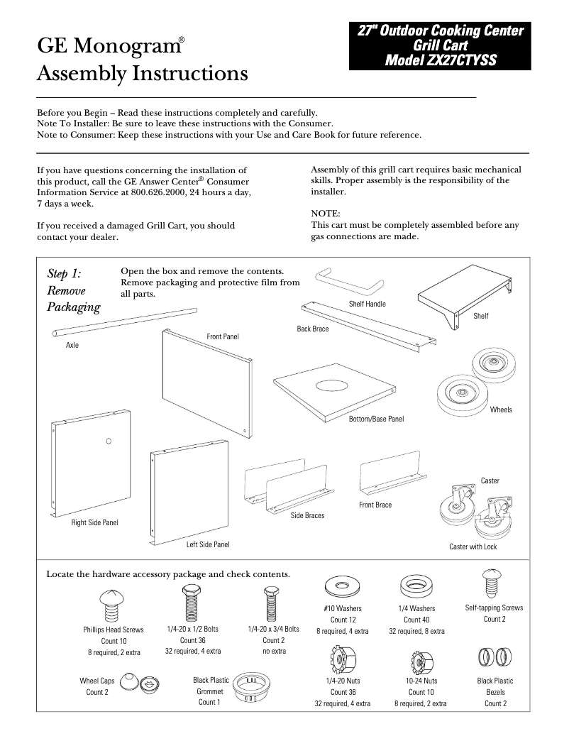 Imagen de la primera página del manual del dispositivo ZX27CTYSS