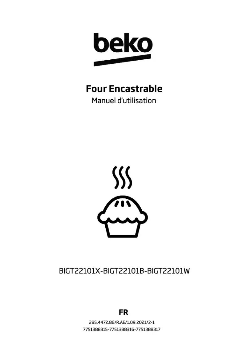 Página 1 del manual Manual de usuario Beko BIGT22101X
