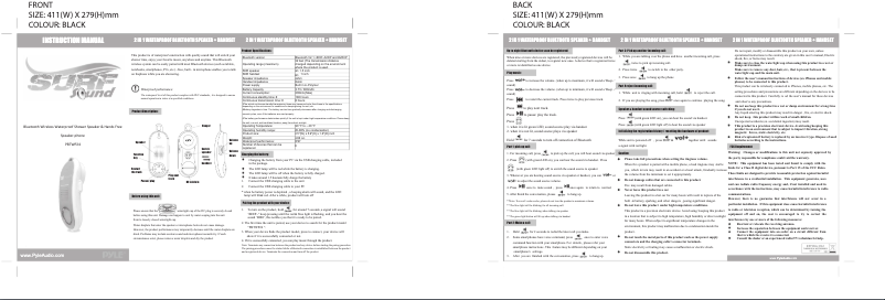 Imagen de la primera página del manual del dispositivo PBTWP24WT