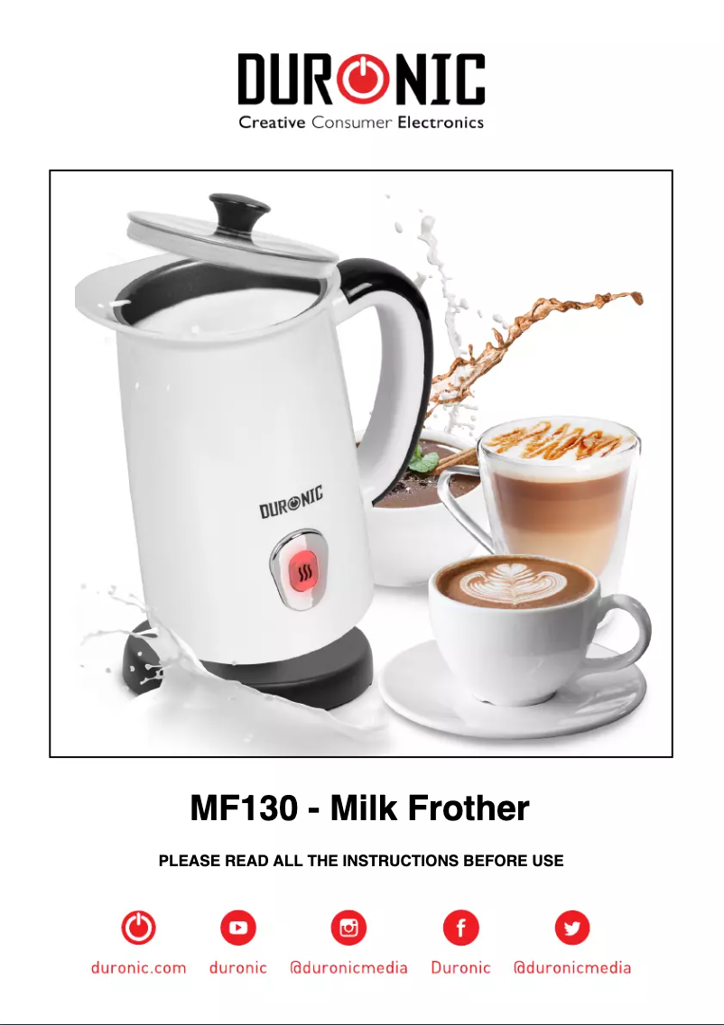 Página 1 del manual Manual de usuario Duronic MF130