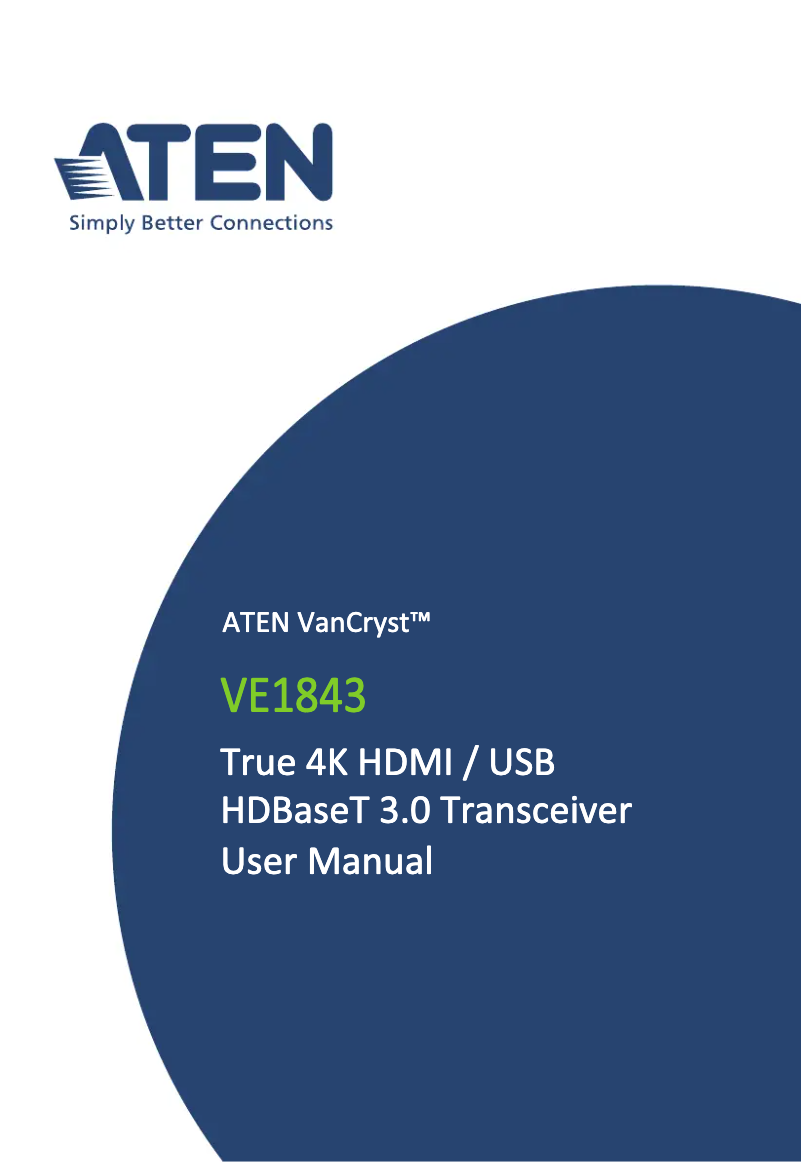 Página 1 del manual Manual de usuario ATen VE1843