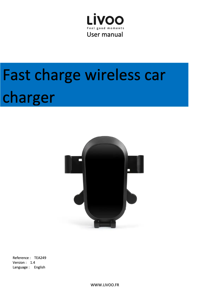 Página 1 del manual Manual de usuario Livoo TEA249