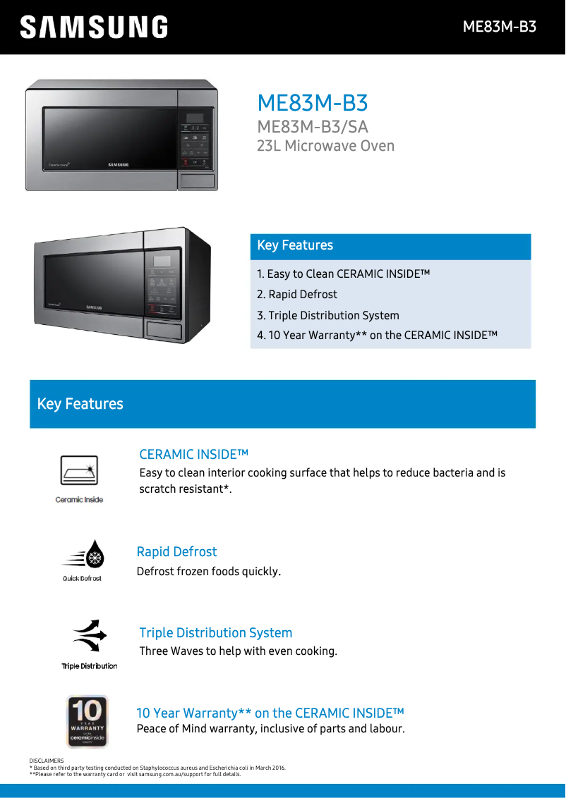 Imagen de la primera página del manual del dispositivo ME83M-B3