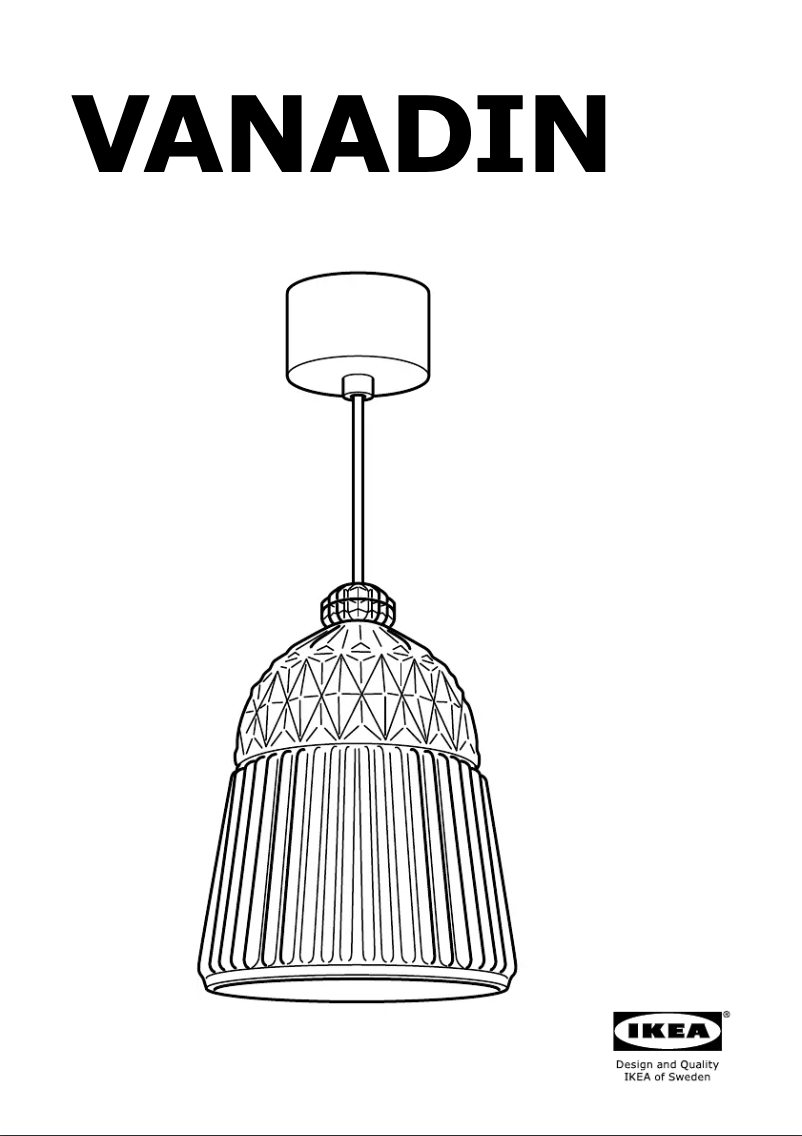 Imagen de la primera página del manual del dispositivo VANADIN