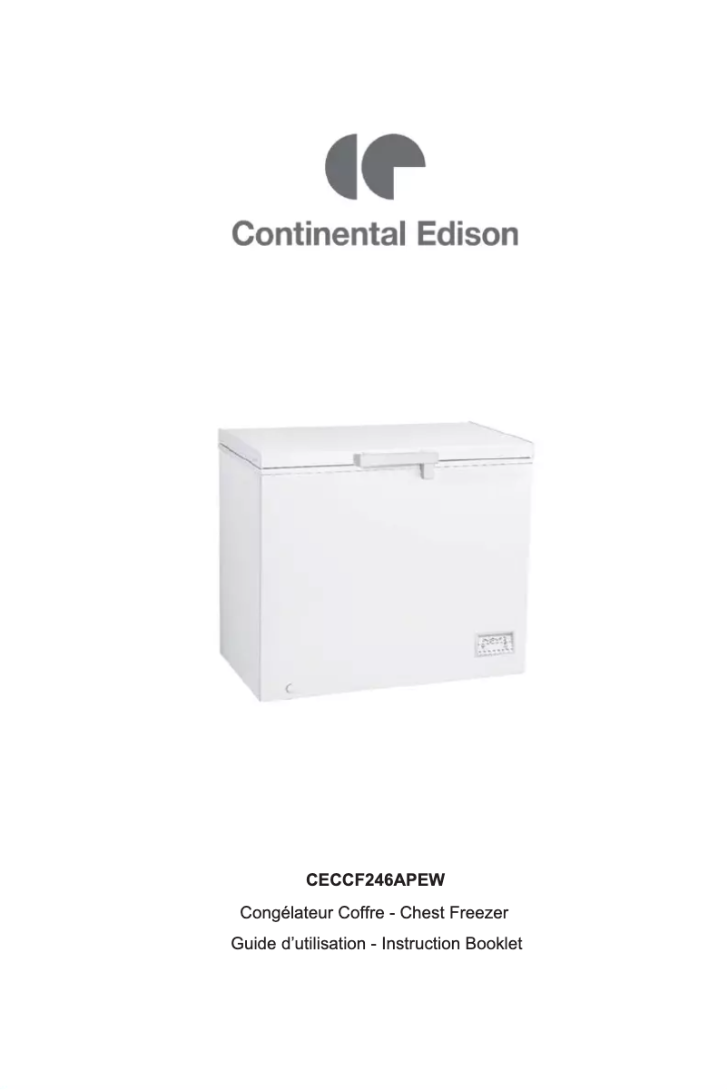 Imagen de la primera página del manual del dispositivo CECCF246APEW
