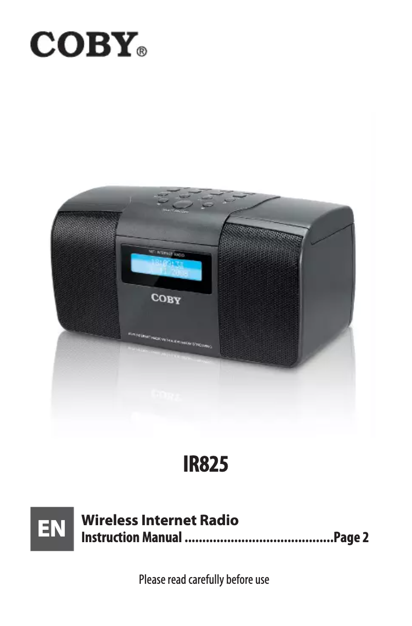 Página nº 1 - Manual de usuario Coby IR825