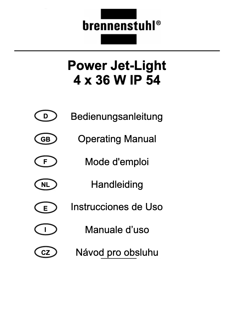Página 1 del manual Manual de usuario Brennenstuhl 1172620