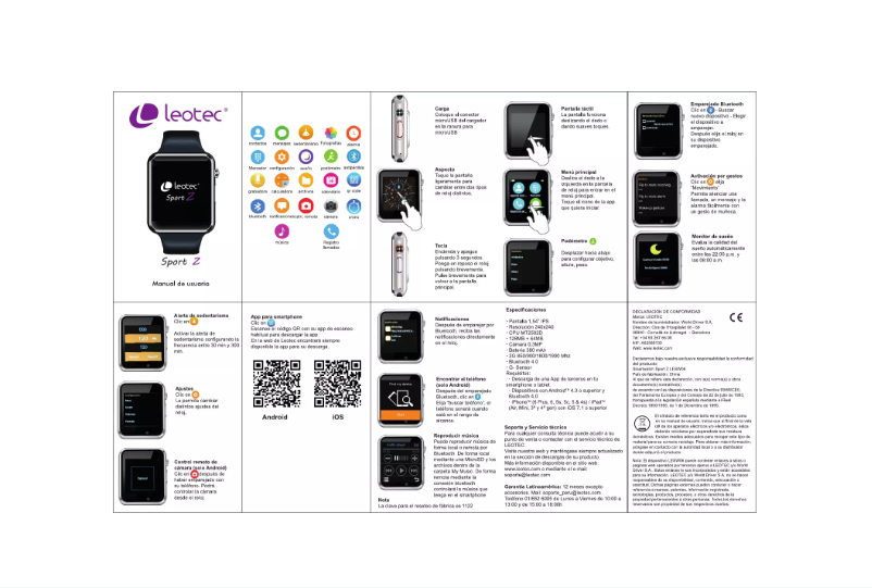 Página nº 1 - Manual de usuario Leotec Sport Z