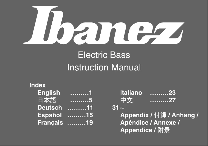 Página nº 1 - Manual de usuario Ibanez miKro GSRM25