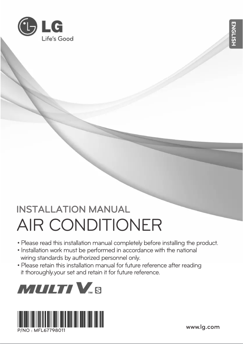 Imagen de la primera página del manual del dispositivo MULTI V ARUN040GSS0