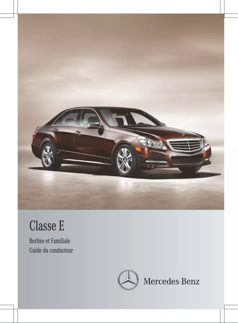 Imagen de la primera página del manual del dispositivo E-Class (2012)