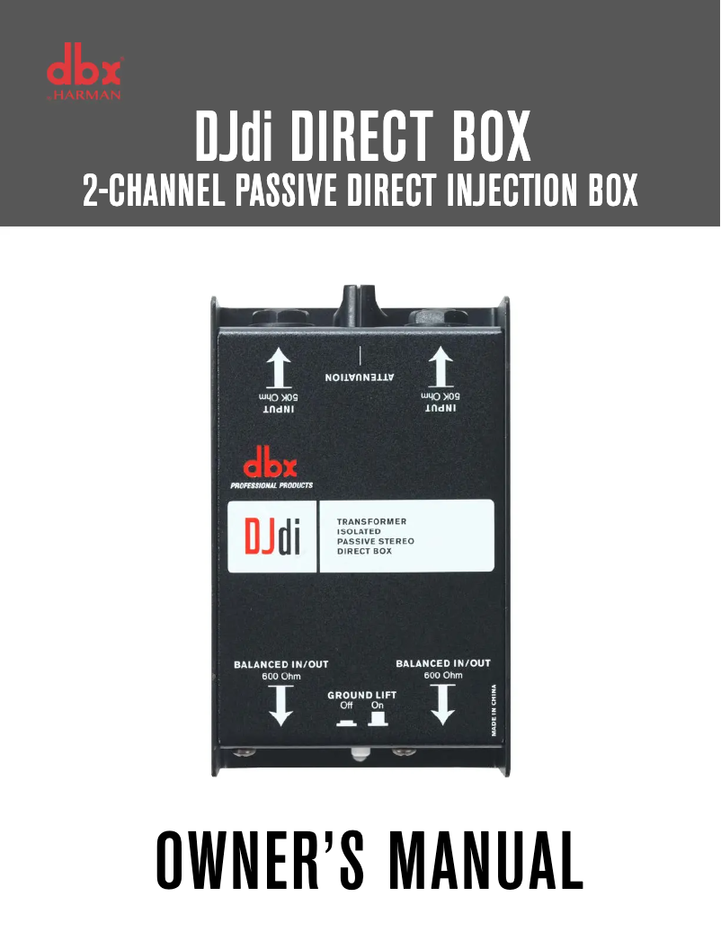 Imagen de la primera página del manual del dispositivo DJdi