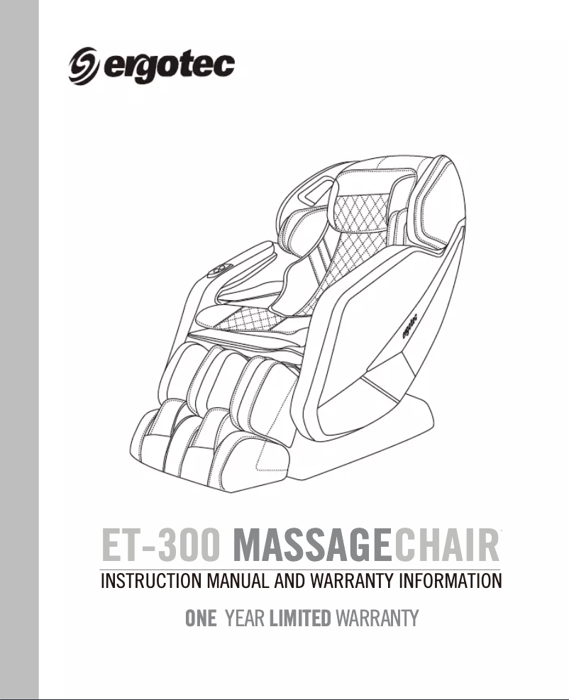 Página nº 1 - Manual de usuario Cozzia Ergotec ET-300