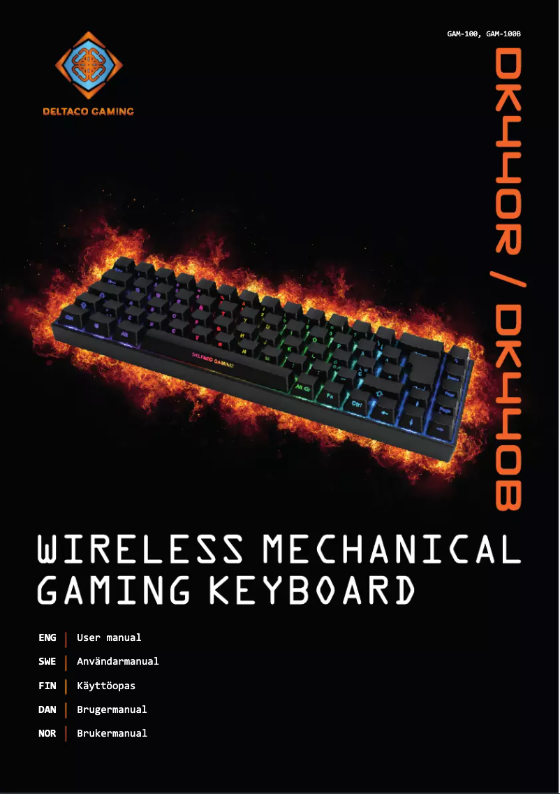 Página nº 1 - Manual de usuario Deltaco Gaming WK95R