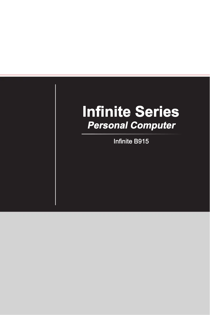 Imagen de la primera página del manual del dispositivo Infinite 8RB-443EU