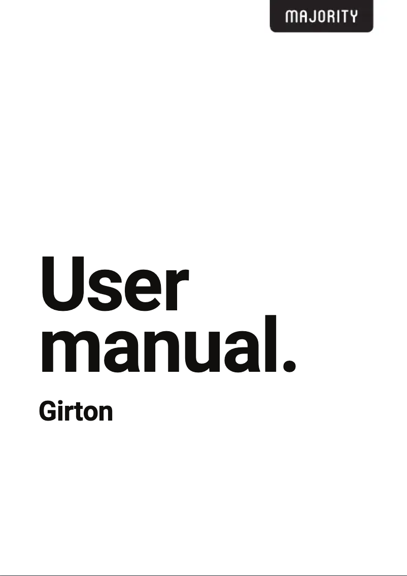 Imagen de la primera página del manual del dispositivo Girton