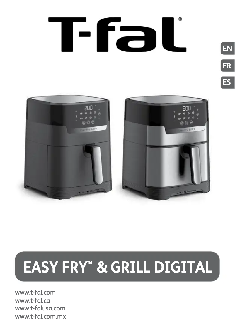 Imagen de la primera página del manual del dispositivo Easy Fry & Grill Precision EY505