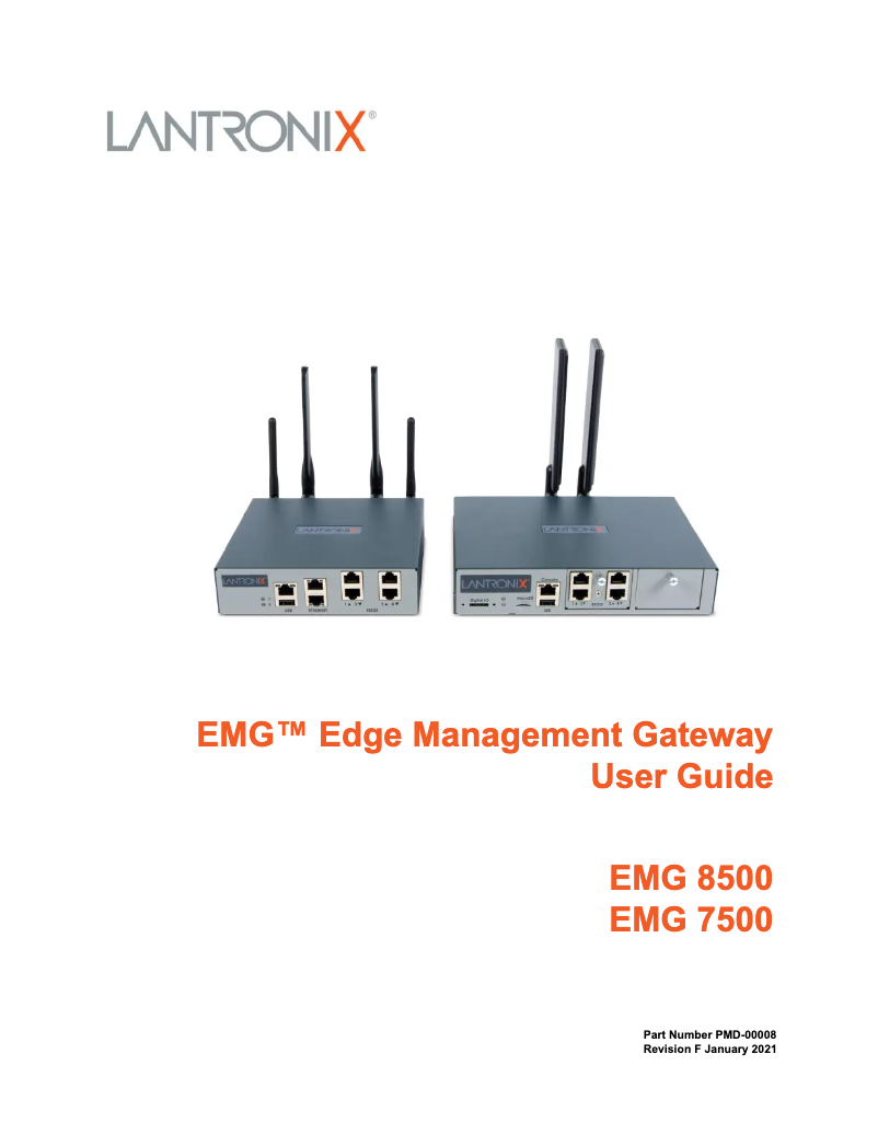Imagen de la primera página del manual del dispositivo EMG 7500
