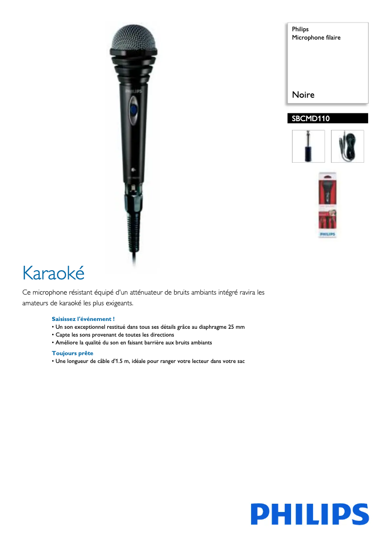 Página 1 del manual Manual de usuario Philips SBCMD110