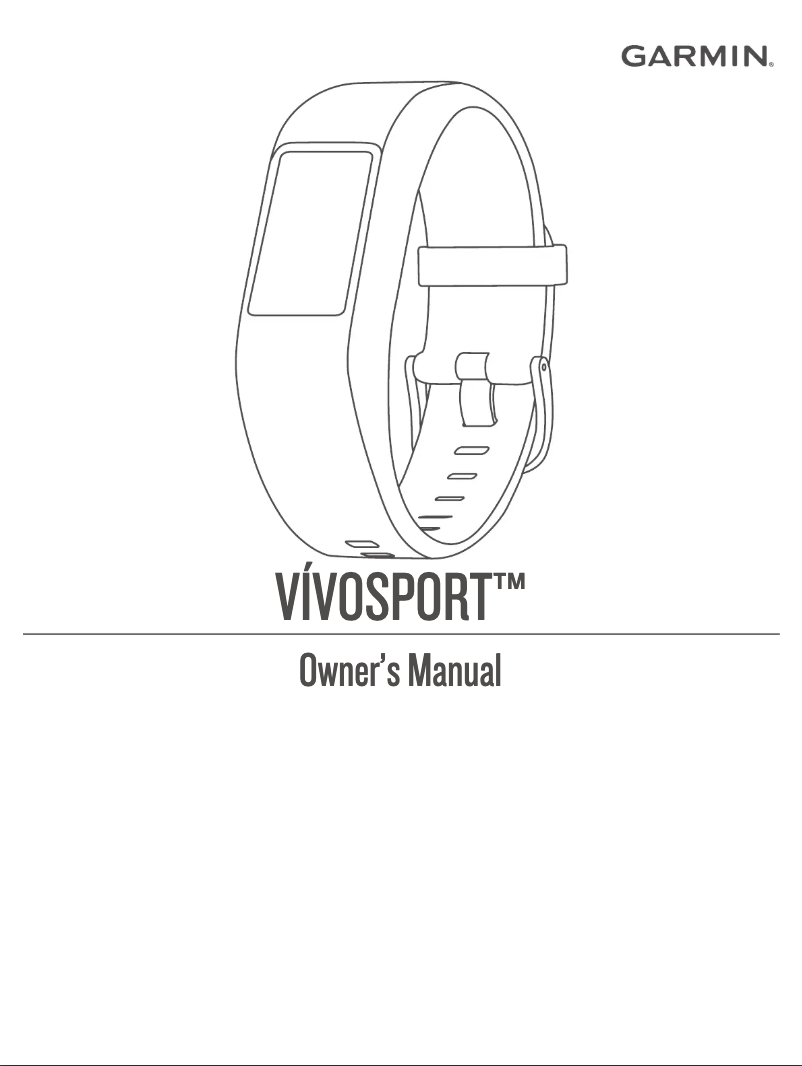 Imagen de la primera página del manual del dispositivo Vivosport HR