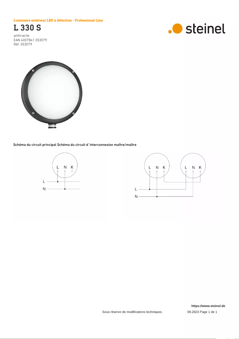 Imagen de la primera página del manual del dispositivo L 330 S