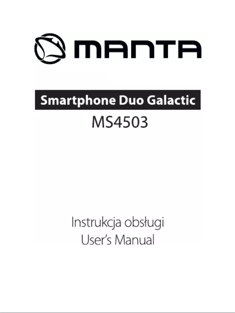 Página nº 1 - Manual de usuario Manta MS4503