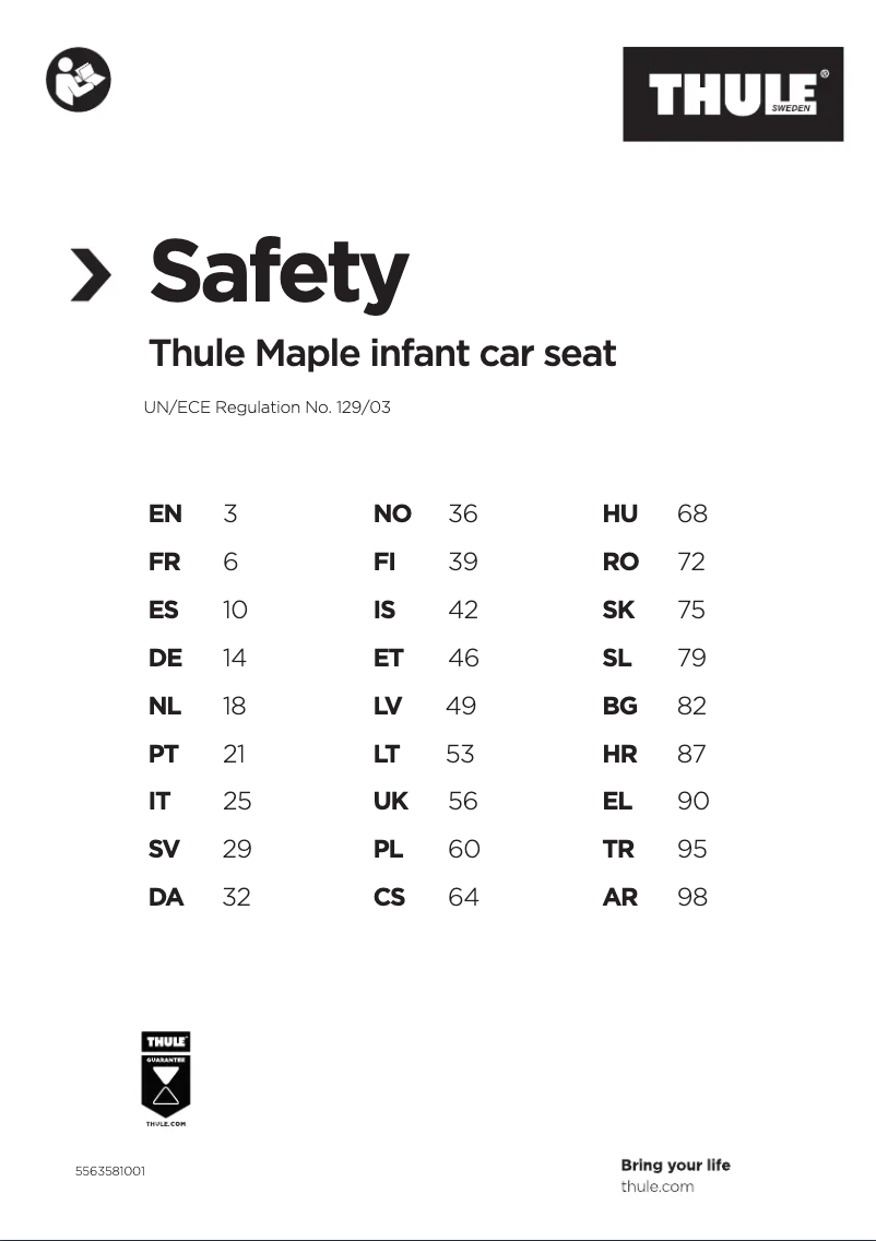 Imagen de la primera página del manual del dispositivo Maple