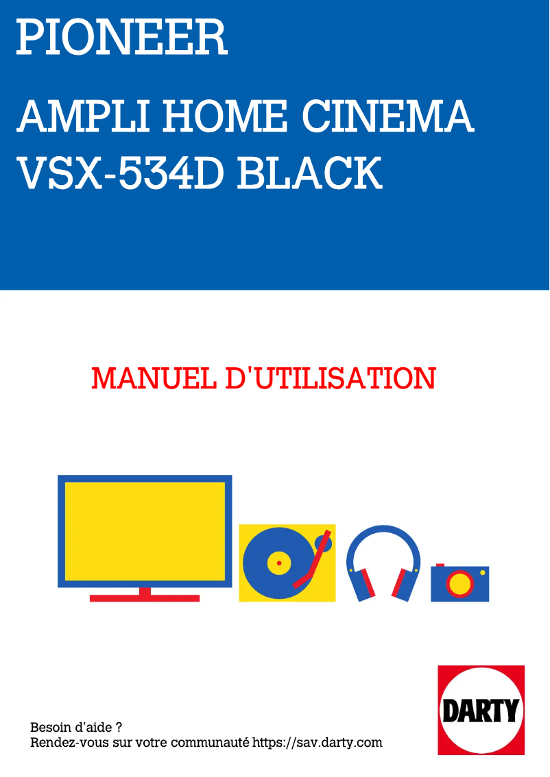 Página 1 del manual Manual de usuario Pioneer VSX-534D