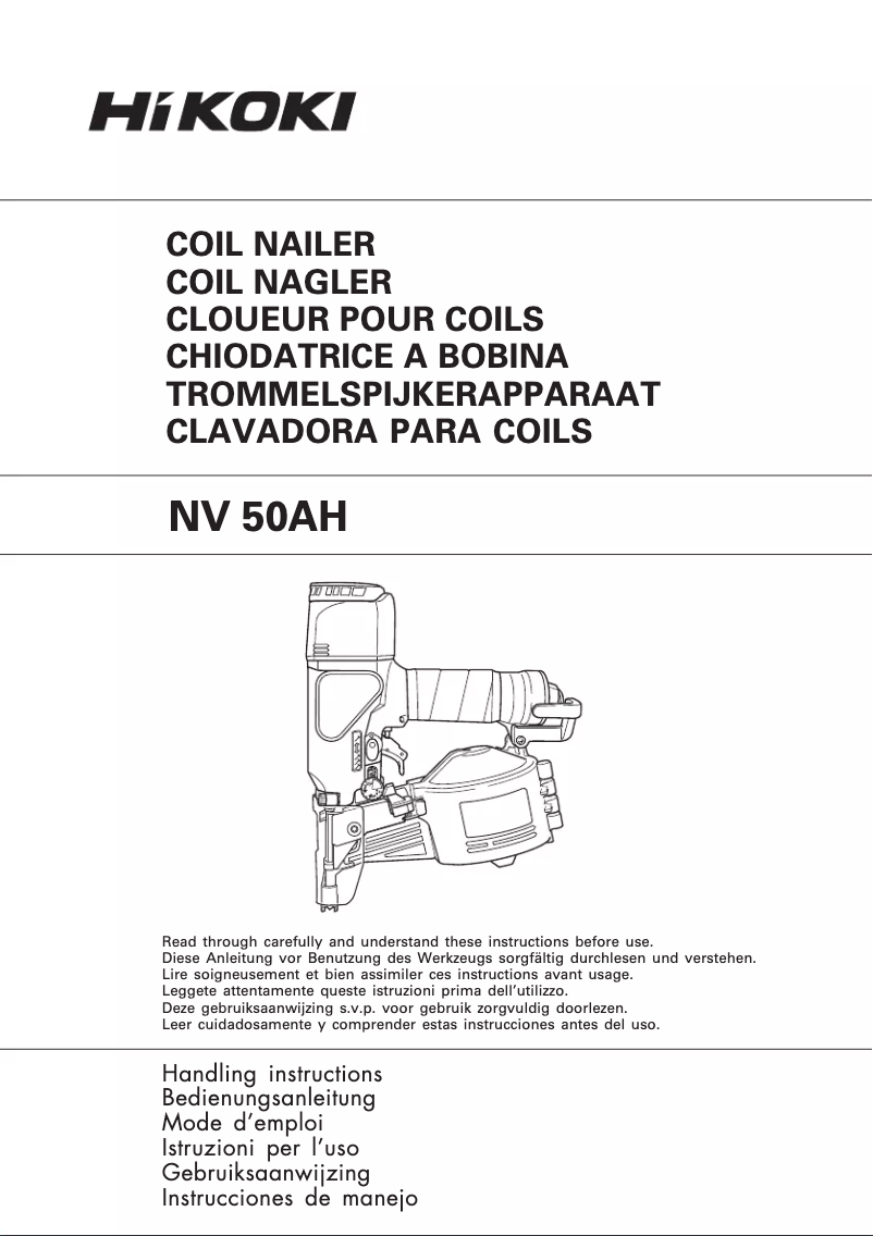 Imagen de la primera página del manual del dispositivo NV50AH