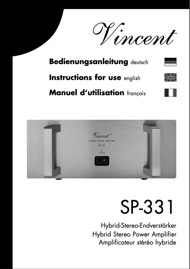 Página 1 del manual Manual de usuario Vincent SP-331