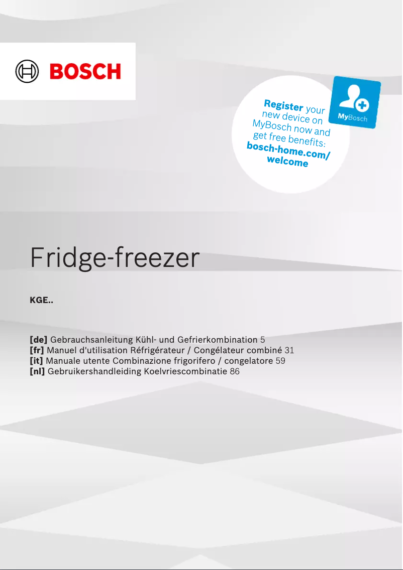 Imagen de la primera página del manual del dispositivo KGE398XBA