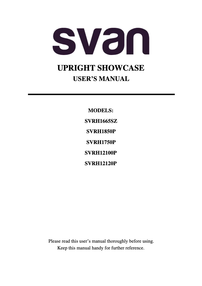 Imagen de la primera página del manual del dispositivo SVRH2100P