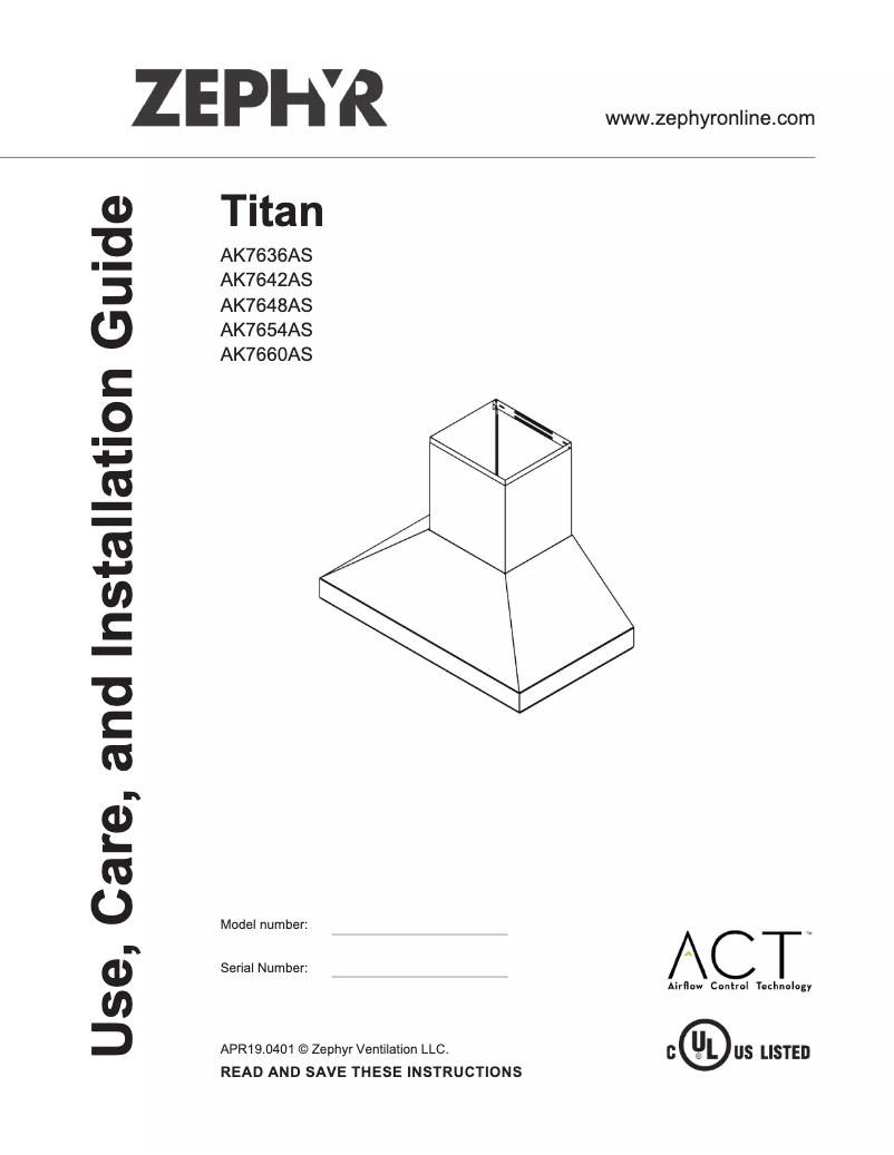 Imagen de la primera página del manual del dispositivo Titan AK7660AS