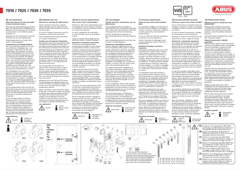 Página 1 del manual Manual de usuario Abus 7010