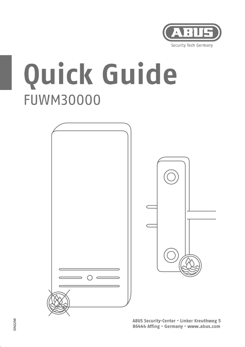 Página 1 del manual Manual de usuario Abus FUWM30000