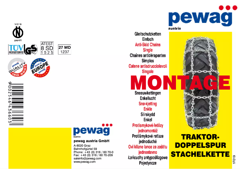 Imagen de la primera página del manual del dispositivo Traktor Doppelspur