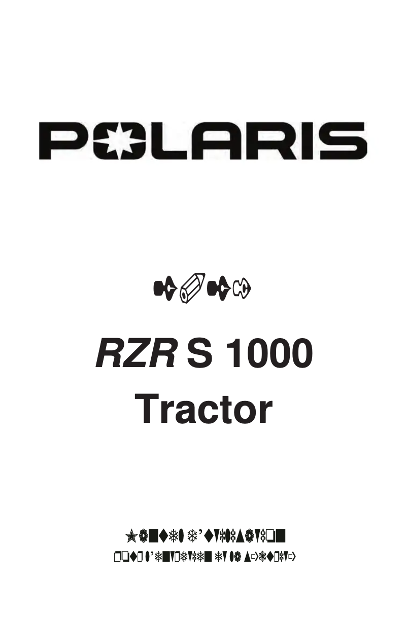 Imagen de la primera página del manual del dispositivo RZR S 1000 (2021)