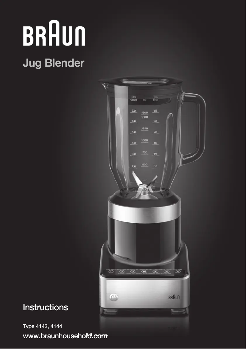 Imagen de la primera página del manual del dispositivo PureMix JB7201