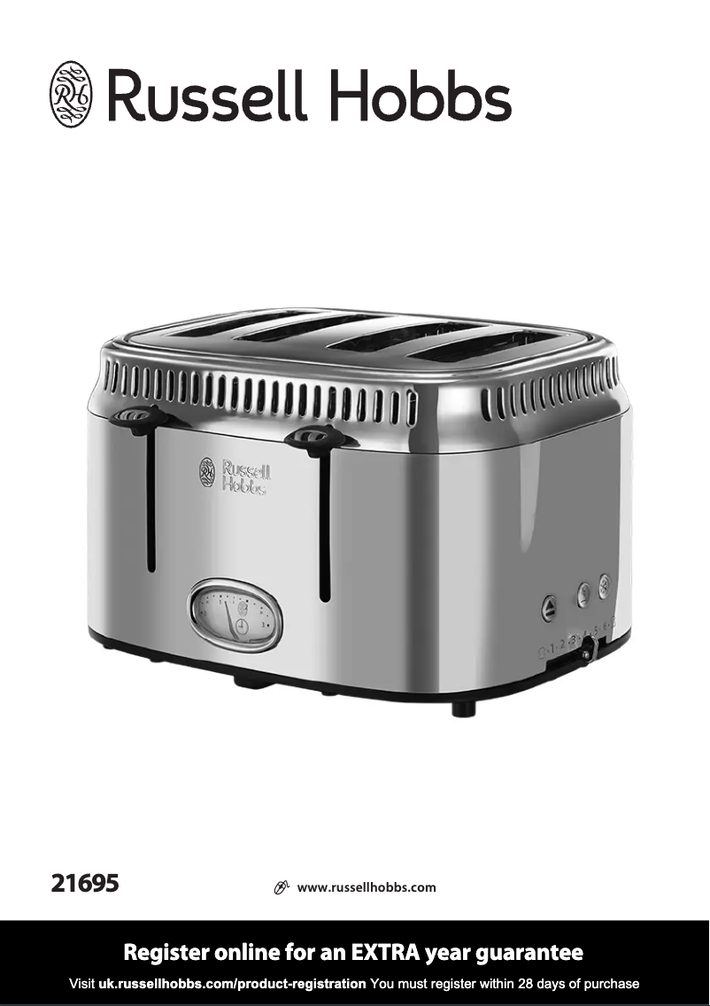 Página 1 del manual Manual de usuario Russell Hobbs Retro 21695