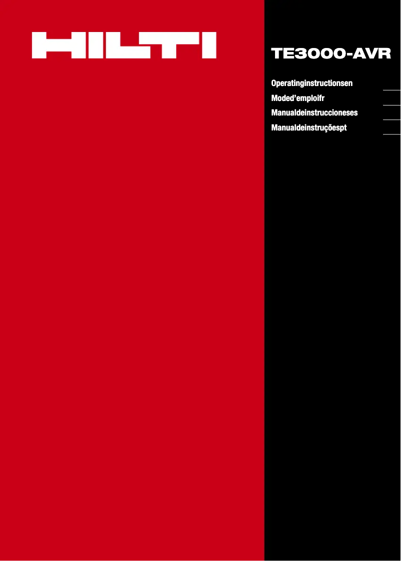 Imagen de la primera página del manual del dispositivo TE 3000 AVR