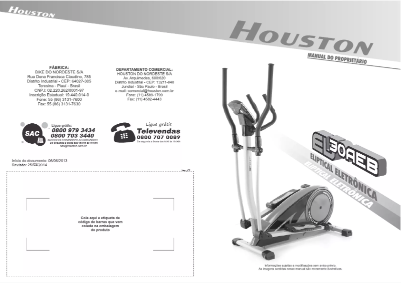 Página nº 1 - Manual de usuario Houston Fitness EL30AEB