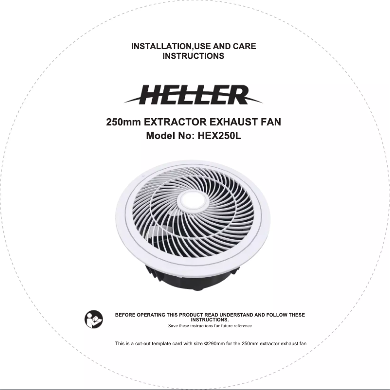 Imagen de la primera página del manual del dispositivo HEX250L