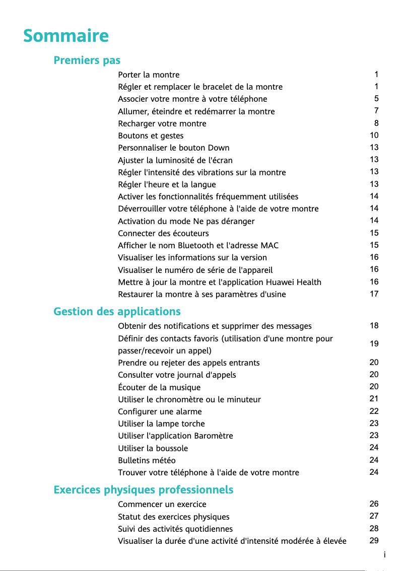 Imagen de la primera página del manual del dispositivo Watch GT 2 Elegant